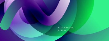 Soyut akışkan şekiller, canlı renklerin karışımı. Modern tasarım, pürüzsüz gradyanlar dinamik görsel efekt yaratır. Arkaplanda akıcılık ve enerji var..