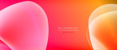 Soyut gradyanlar, dalgalı şekiller, canlı renkler. Modern tasarım elementleri dinamik görsel etki yaratır. Arkaplanda yumuşak geçişler var.