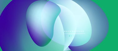 Soyut akışkan şekiller, canlı renklerin karışımı. Gradyan geçişler dinamik görsel efekt yaratır. Modern tasarım elementleri akıcılık ve enerji öneriyor.