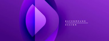 Soyut mor tasarım, üst üste binen daireler. Gradyan gölgeler derinlik yaratır, modern estetik. Minimalist bileşim, uygun arkaplan ögesi.