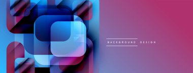 Soyut geometrik şekiller, canlı mavi, mor gradyanlar. Arka planlar, afişler, sunumlar için modern tasarım unsuru. Yumuşak geçişler, dinamik kompozisyon.