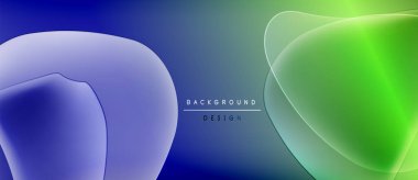 Soyut sıvı şekiller, mavi, yeşil renkler harmanlanır. Metin kaplamalı minimalist tasarım. Dijital projeler için modern arkaplan.
