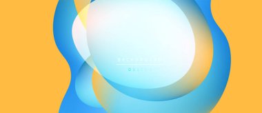 Soyut sıvı şekiller, canlı renkler, modern tasarım. Yumuşak gradyanlar dinamik görsel deneyimler yaratır. Çeşitli projeler için uygun arkaplan.