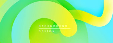 Soyut sıvı şekilleri canlı yeşillikleri, sarıları, mavileri harmanlıyor. Pürüzsüz gradyanlar dinamik, modern arka plan tasarımı yaratır. Minimalist estetik.