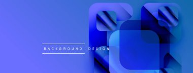 Soyut mavi eğimli arkaplan. Geometrik şekiller, dinamik görsel efekt oluşturur. Modern tasarım elemanları.