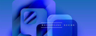 Soyut mavi şekiller örtüşür, dinamik görsel efekt yaratır. Modern tasarım arka planlar ve sunumlar için uygundur. Basit, temiz estetik..