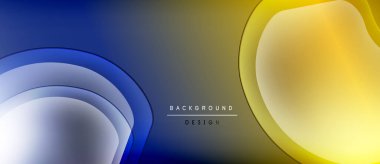 Soyut arkaplan özellikleri katmanlı şekiller, mavi, altın gradyanlar. Modern tasarım, pürüzsüz geçişler, zarif kompozisyon. Minimalist estetik.