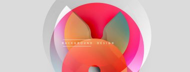 Soyut tasarım özellikleri üst üste binen daireler, canlı renkler, gradyanlar. Modern estetik, arka planlar ve sunumlar için uygun. Mevcut en küçük metin.