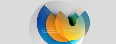 Soyut renkli katmanlar dinamik görsel efekt yaratır. Modern tasarım elementleri yenilik, enerji ve akıcılık öneriyor. Arkaplan eğimli renkler içerir.