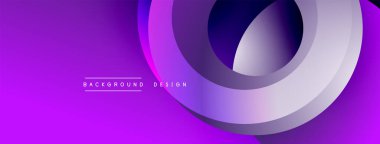 Soyut mor arkaplan. Üst üste binen katmanlar dinamik görsel efekt yaratır. Dijital projeler için modern tasarım.