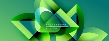 Soyut yeşil tasarım akış şekilleri, gradyanlar, dinamik bileşimler içerir. Çeşitli projeler için modern arkaplan.