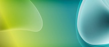 Soyut arkaplan dalgalı kıvrımlar, canlı yeşil, turkuaz renkler. Pürüzsüz gradyanlar dinamik görsel efekt yaratır. Modern tasarım.