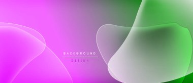 Soyut arkaplan özellikleri akan şekiller, canlı renkler. Pembe, yeşil, gri karışım kusursuz bir şekilde modern tasarım yaratıyor. Metin arkaplan tasarımı okur.