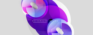 Soyut sıvı şekilleri, mor renkler, beyaz aksanlar. Modern tasarım elementleri dinamik arkaplan yaratır. Yumuşak eğimler, temiz çizgiler görsel cazibe sunar.