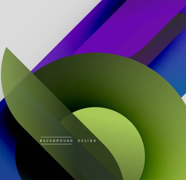 Soyut gradyanlar çakışıyor, dinamik görsel etki yaratıyor. Pürüzsüz renk geçişleri kompozisyona hakim. Modern tasarım elemanları.