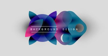 Soyut renkli şekiller örtüşüyor ve dinamik bir zemin oluşturuyor. Metin, kompozisyon içerisindeki arkaplan tasarımını okur. Modern, canlı estetik..