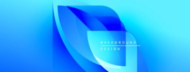 Soyut mavi tasarım. Yumuşak eğimler akışkan şekiller yaratır, modern estetik. Metin arka plan tasarımı okur. Parlak, canlı renkler.