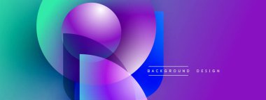 Soyut enerjik şekiller harmanlanarak dinamik gradyan arkaplan oluşturur. Modern tasarım öğeleri akıcılık ve yenilik önerir.