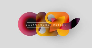 Soyut renkli şekiller örtüşüyor ve dinamik bir zemin oluşturuyor. Metin, kompozisyon içerisindeki arkaplan tasarımını okur. Modern, canlı görsel.