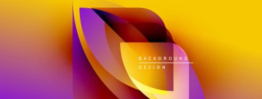 Soyut enerjik tasarım akış şekilleri, gradyanlar. Sarı, mor, turuncu renkler dinamik görsel etki yaratır. Metin arkaplan tasarımı okur.