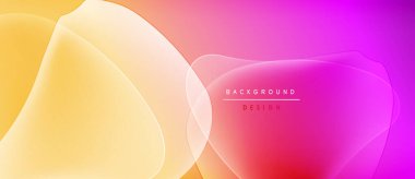 Soyut, canlı katmanlar harmanlanarak pürüzsüz gradyanlar oluşturur. Pembe, sarı renkler tasarıma egemen, modern hisler sunuyor. Metin arkaplan tasarımı okur.