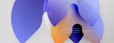 Soyut sıvı şekilleri örtüşür ve canlı renk değişimleri yaratır. Modern tasarım elementleri dinamik hareketi, pürüzsüz geçişleri önerir.