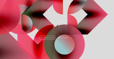 Soyut sıvı şekilleri, canlı kırmızılar, maviler, beyazlar. Modern tasarım, dinamik kompozisyon, gradyan etkileri mevcut. Minimalist estetik.