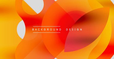 Soyut sıvı şekilleri, canlı turuncu renkler, dinamik bileşim. Modern tasarım elementleri görsel ilgi yaratır, düzgün gradyanlar sunar.