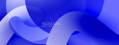 Soyut mavi tasarım akışkan şekiller, gradyanlar içerir. Modern estetik, arka planlar ve sunumlar için uygun. Minimalist kompozisyon.