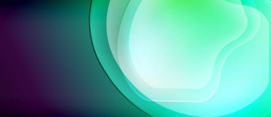 Soyut sıvı şekiller, canlı renklerin karışımı. Pürüzsüz gradyanlar dinamik görsel efekt yaratır. Modern tasarım, yumuşak ışıklandırma, sakinleştirici estetik.