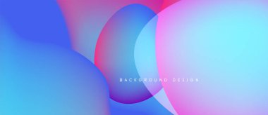 Soyut sıvı şekiller harmanlanarak canlı mavi, pembe ve mor renkler yaratır. Modern tasarım dijital sanat, arkaplan dokusu öneriyor.