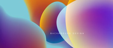 Soyut sıvı şekilleri canlı renkleri harmanlar. Gradyan geçişler modern arkaplan tasarımı yaratır. Yumuşak kıvrımlar hareketi, derinliği gösterir.