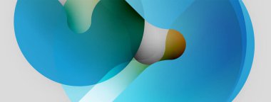 Soyut sıvı şekilleri örtüşür, yumuşak mavi, yeşil, altın tonlarını yaratır. Minimalist tasarım hareketi ve huzuru çağrıştırıyor.