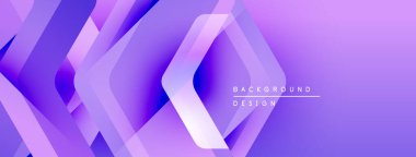 Soyut mor geometrik tasarım. Altıgenler üst üste binerek derinlik, eğim ve modern estetik oluşturur. Dijital projeler için minimalist arkaplan.