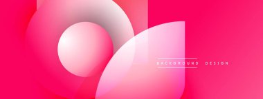 Soyut pembe eğimli şekiller çakışıyor. Modern tasarım, dinamik görsel etki yaratan pürüzsüz geçişler içerir. Minimalist estetik.