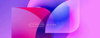Soyut sıvı şekilleri örtüşür, canlı pembeler, maviler, morlar yaratır. Arkaplan, pankart ve sunumlar için modern tasarım ögesi.