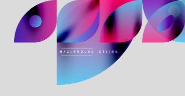 Soyut akışkan şekiller, canlı renkler. Modern tasarım elementleri dinamik görsel deneyimler yaratır. Arkaplan eğrileri, eğrileri gösterir.