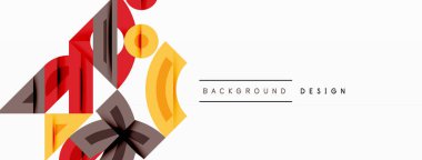 Soyut geometrik şekiller, canlı renkler, modern tasarım elementleri. Minimalist kompozisyon, özgeçmiş ve sunumlar için uygun. Temiz estetik.