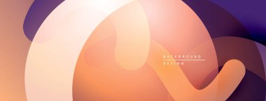 Soyut şekiller üst üste biniyor ve sıcak bir değişim yaratıyor. Yumuşak renkler harmanlanarak modern arkaplan tasarımı oluşturur. Minimalist kompozisyon.