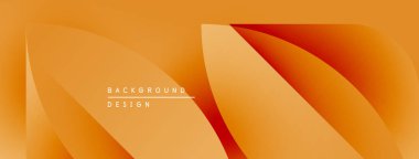 Soyut turuncu arka plan. Yumuşak eğriler, dijital projeler için modern tasarım elementleri ve dinamik katmanlar yaratır. Metin arkaplan tasarımı okur.