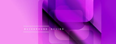 Soyut pembe arka plan. Üst üste binen dikdörtgenler modern tasarım yaratır. Metin arka plan tasarımı okur. Yumuşak gradyanlar.