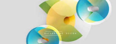 Soyut geometrik şekiller örtüşüyor, canlı renk eğimleri yaratıyor. Modern tasarım öğeleri akıcılık, yenilik, dinamik bileşim önerir.