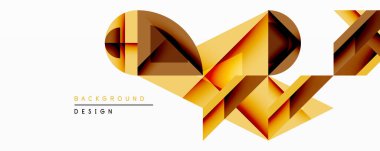 Soyut geometrik tasarım altın çokgen şekillere sahiptir. Dinamik kompozisyon modern, lüks bir his yaratır. Parlak gradyanlar derinlik ve görsel ilgi ekler. Minimalist tarz uygun arkaplanlar.