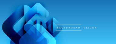 Soyut mavi katmanlar dinamik görsel efekt yaratır. Modern tasarım arka planlar, sunumlar ve dijital sanat için uygundur..