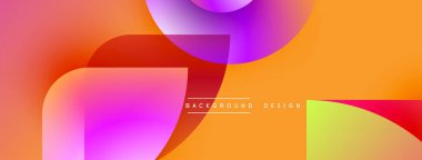 Soyut, enerjik şekiller çakışıyor. Renkler karışır, modern görsel efekt yaratır. Metin arkaplan tasarımı okur.