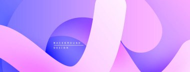 Soyut sıvı şekilleri, mor renkler baskın gelir. Yumuşak gradyanlar dinamik görsel akış yaratır. Minimalist tasarım, modern estetik.