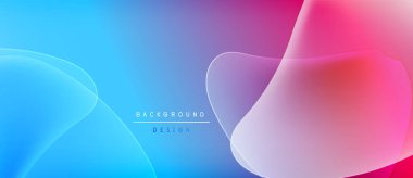 Soyut sıvı şekilleri canlı mavileri, morları, pembeleri harmanlıyor. Gradyan renkler modern arkaplan tasarımı yaratır. Yumuşak kıvrımlar hareketi, derinliği gösterir.