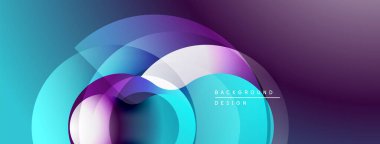 Soyut akışkan şekiller, canlı renklerin karışımı. Modern tasarım, pürüzsüz gradyanlar dinamik görsel efekt yaratır. Mor, mavi renkler kompozisyona hakim..