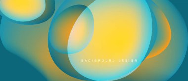 Soyut sıvı şekiller, canlı sarı, turkuaz renk karışımı. Modern tasarım, pürüzsüz gradyanlar dinamik görsel efekt yaratır.