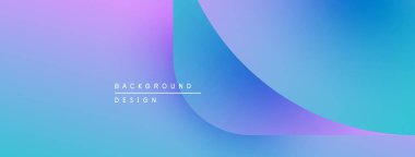 Soyut eğim arkaplanı. Yumuşak maviler, mor renkler pürüzsüz bir şekilde harmanlanır. Minimalist tasarım metin arkaplan tasarımı içerir. Modern estetik.